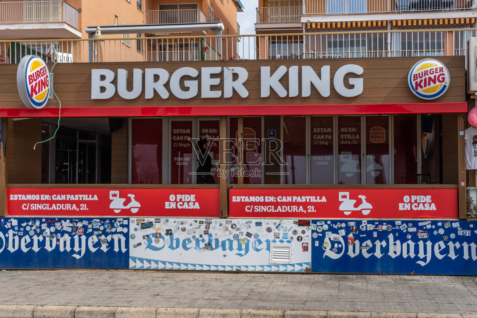 关闭跨国快餐公司汉堡王照片摄影图片