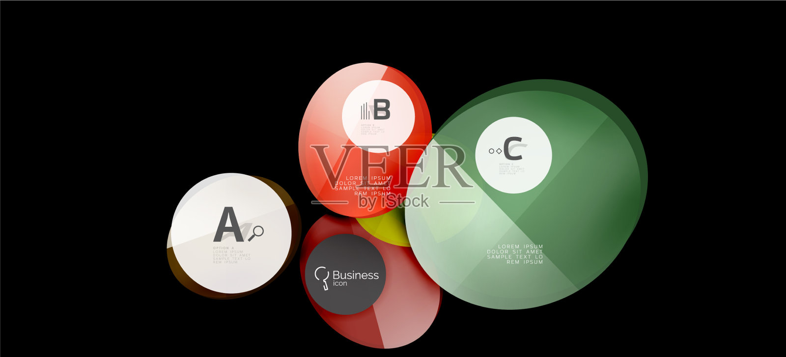 信息图形圈背景成功图标图标素材