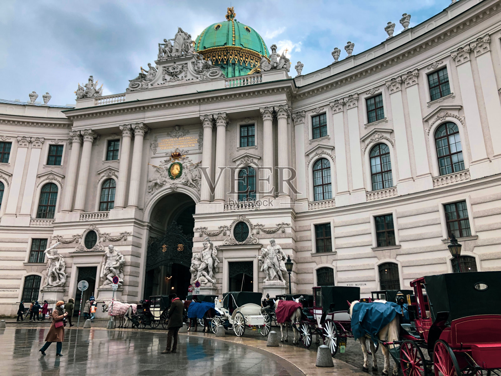 奥地利维也纳的霍夫堡宫照片摄影图片