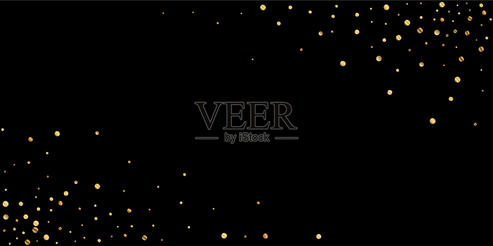 稀疏的金色彩纸豪华闪闪发光的彩纸sc插画图片素材