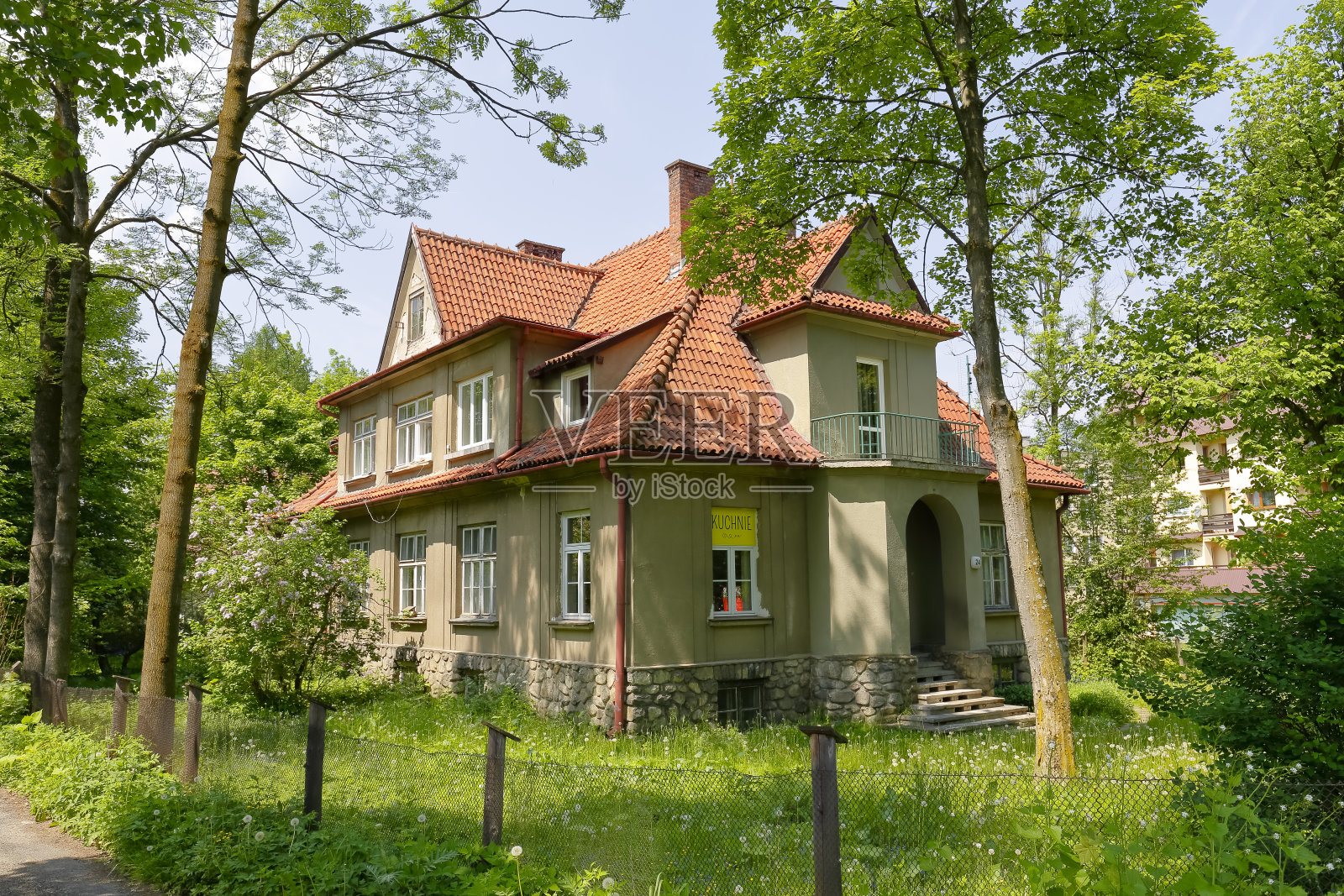 扎科帕内市的砖房住宅照片摄影图片