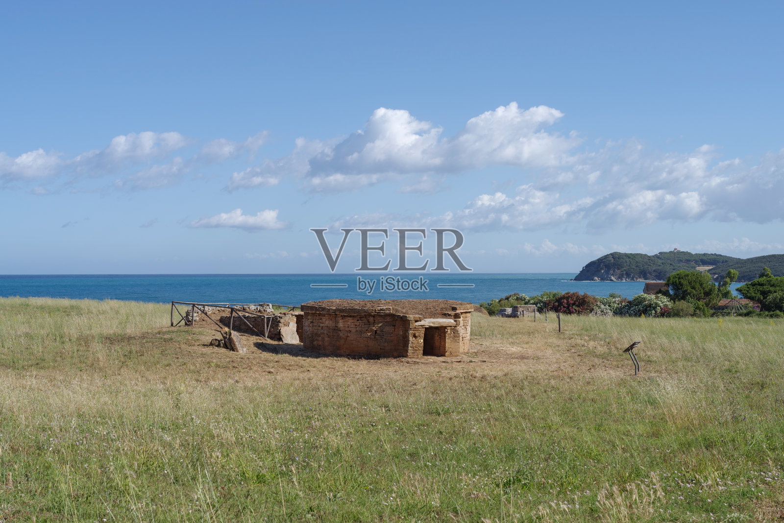 意大利托斯卡纳的巴拉蒂和Populonia考古公园照片摄影图片