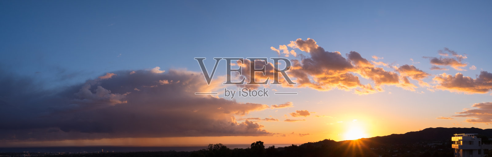 日落全景照片摄影图片