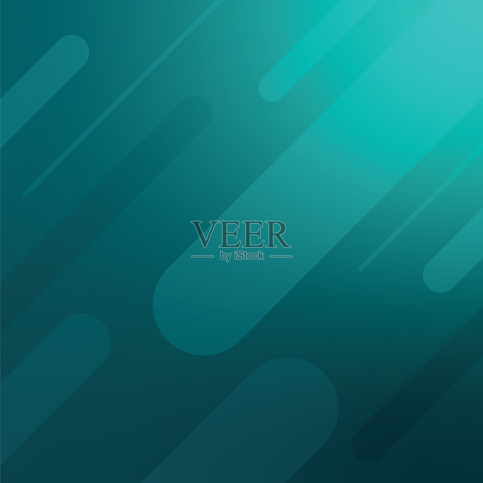 抽象形状概念设计背景。抽象图形背景。抽象绿松石色背景。矢量插图库存插图插画图片素材