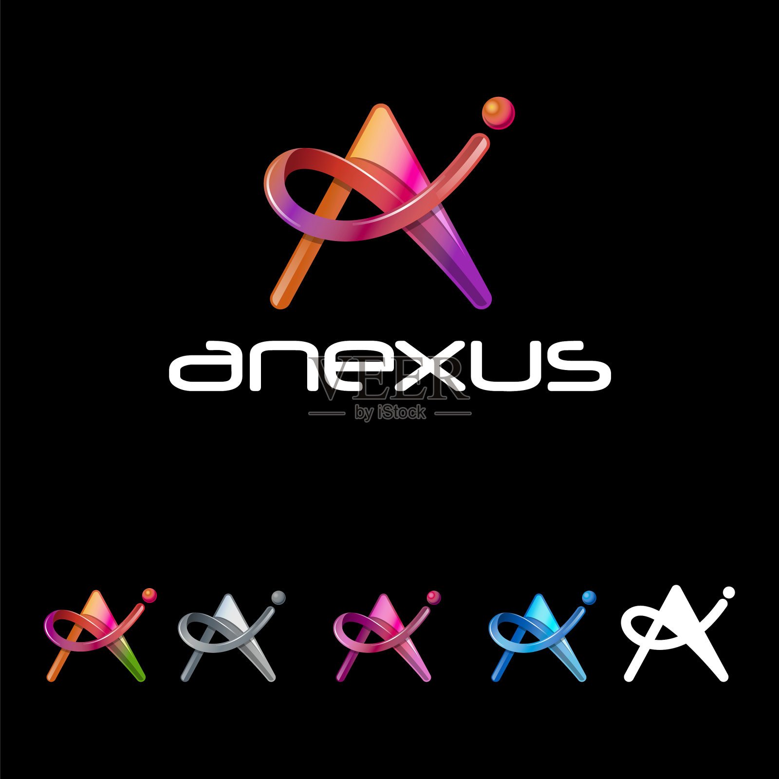 anexus标志设计插画图片素材