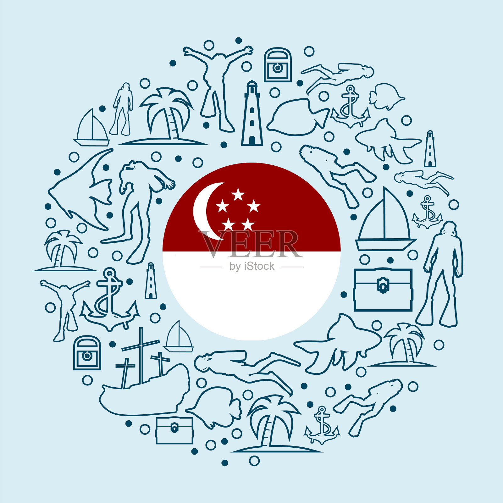 旅行和度假设计模板素材