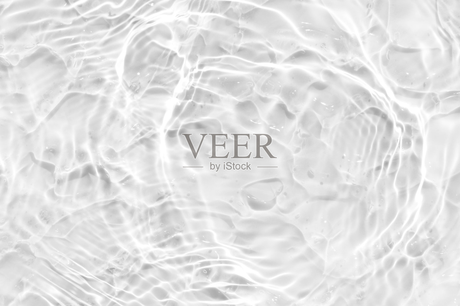 白水波抽象，自然波纹和气泡纹理，凝胶皂，背景摄影照片摄影图片