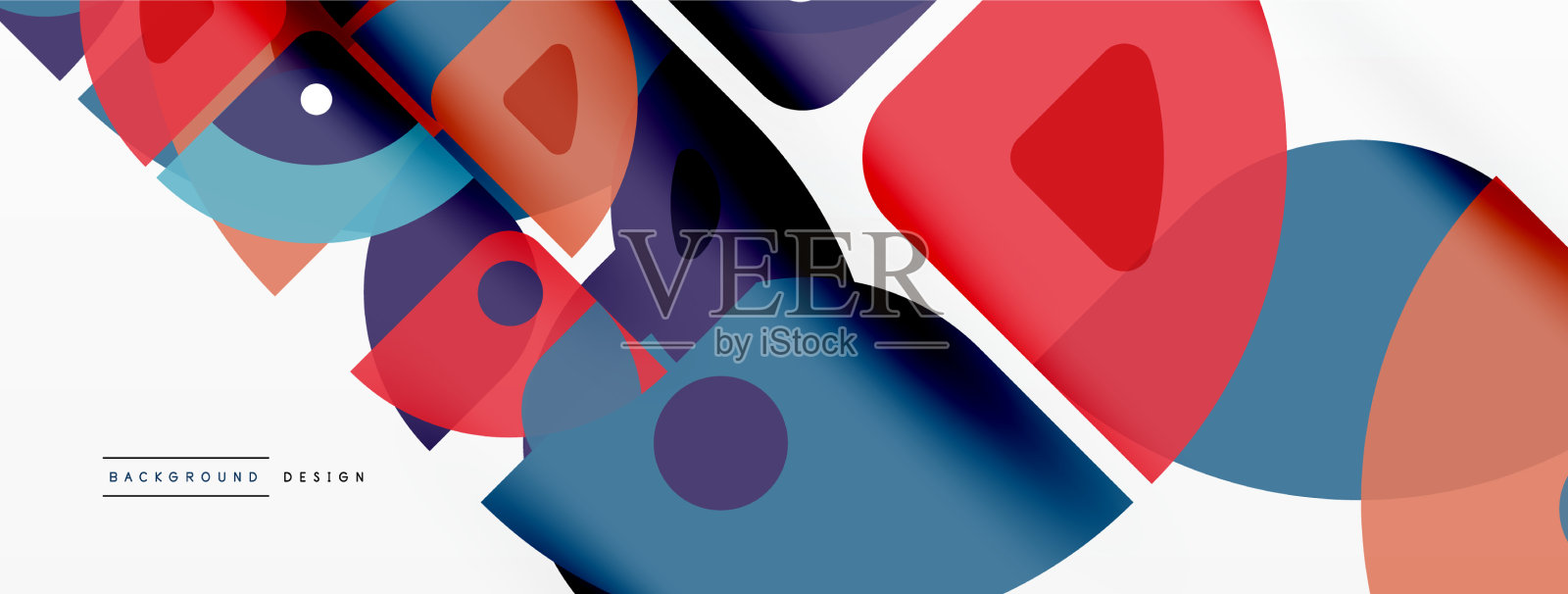 直线、正方形、圆形和三角形是几何的插画图片素材