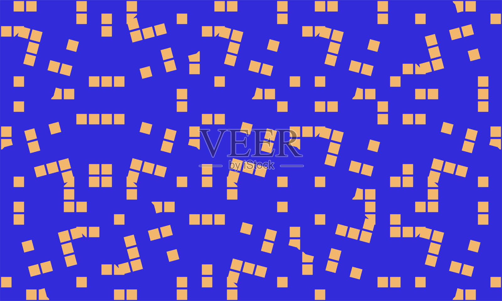 抽象几何矢量无缝图案，具有过渡效果。插画图片素材