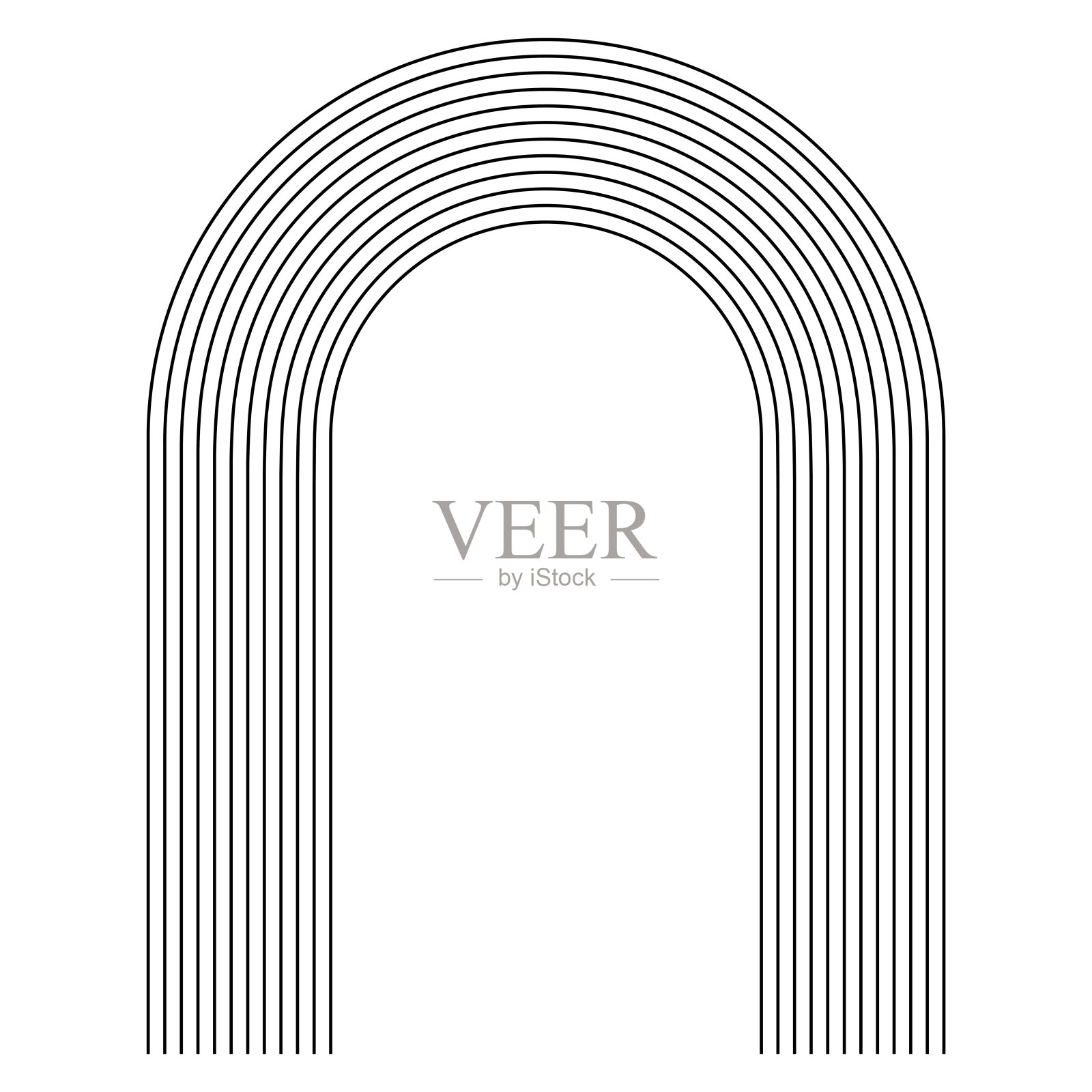 抽象极简主义魔法优雅的护身符符号图标模式插画图片素材