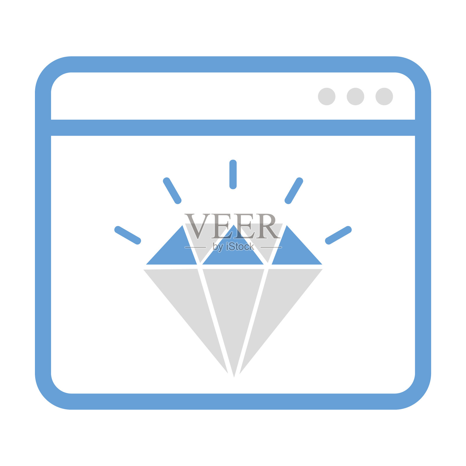 网页，星号，收藏图标插画图片素材