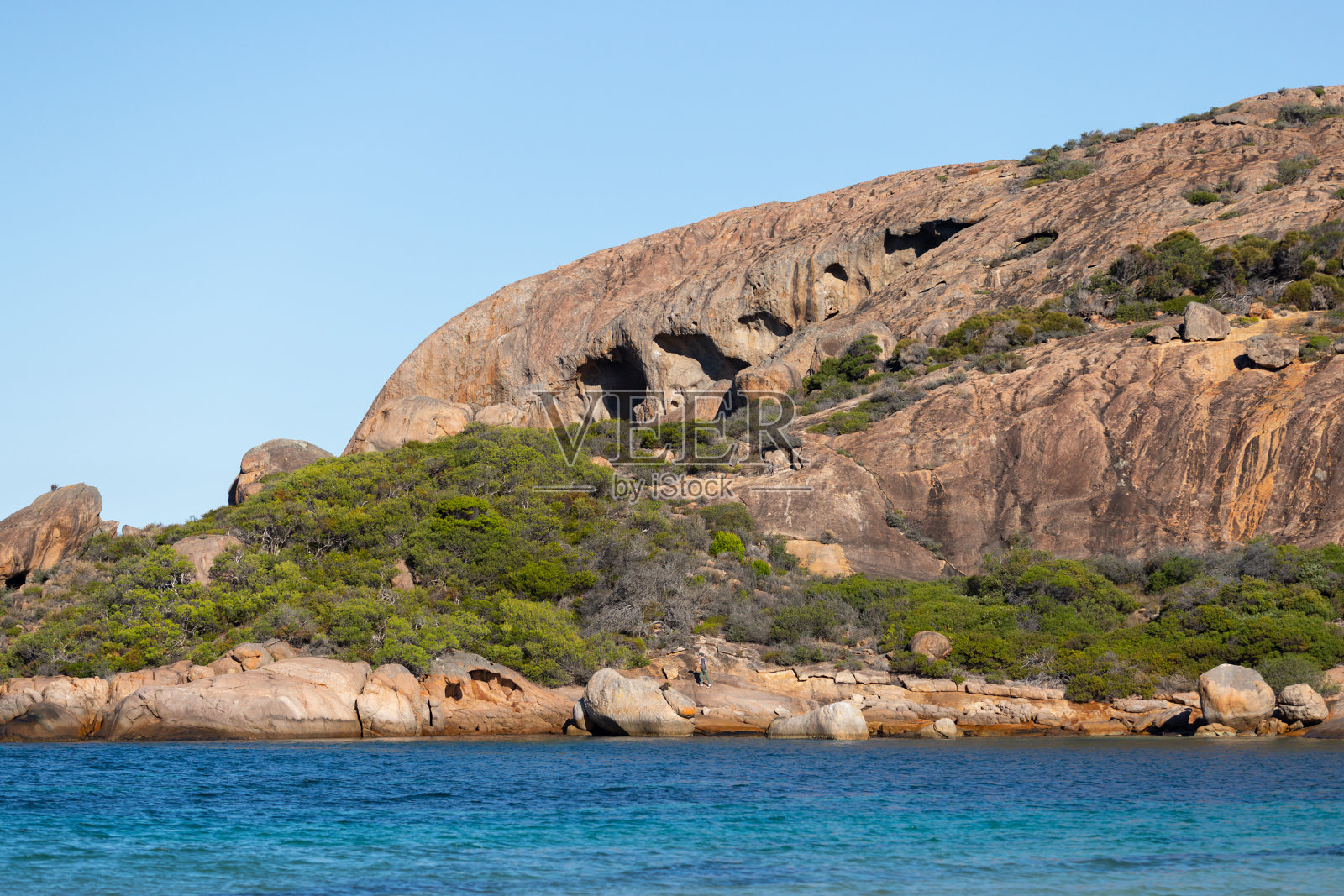 西澳大利亚大角国家公园幸运湾的岩石照片摄影图片