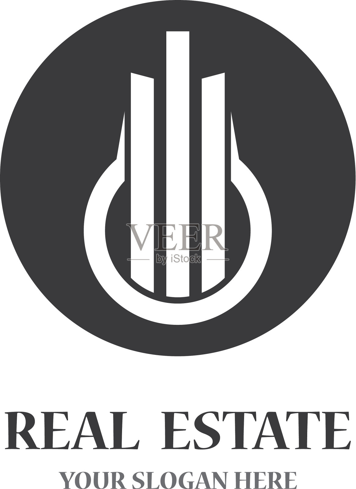 房地产标志图标插画图片素材