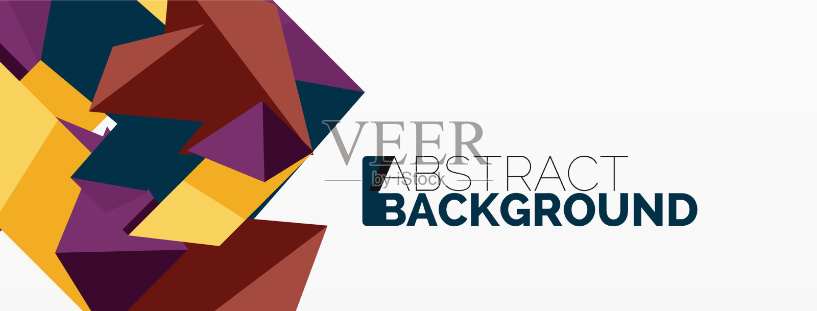 抽象的线条和三角形的背景创意插画图片素材