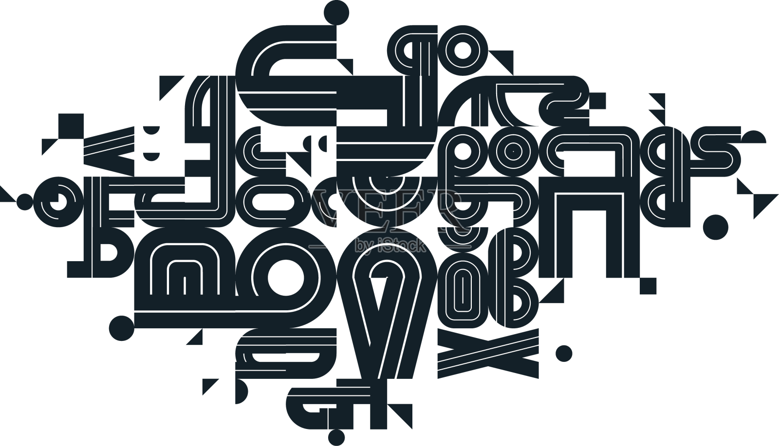 动态杂乱抽象设计组合极小设计元素图片