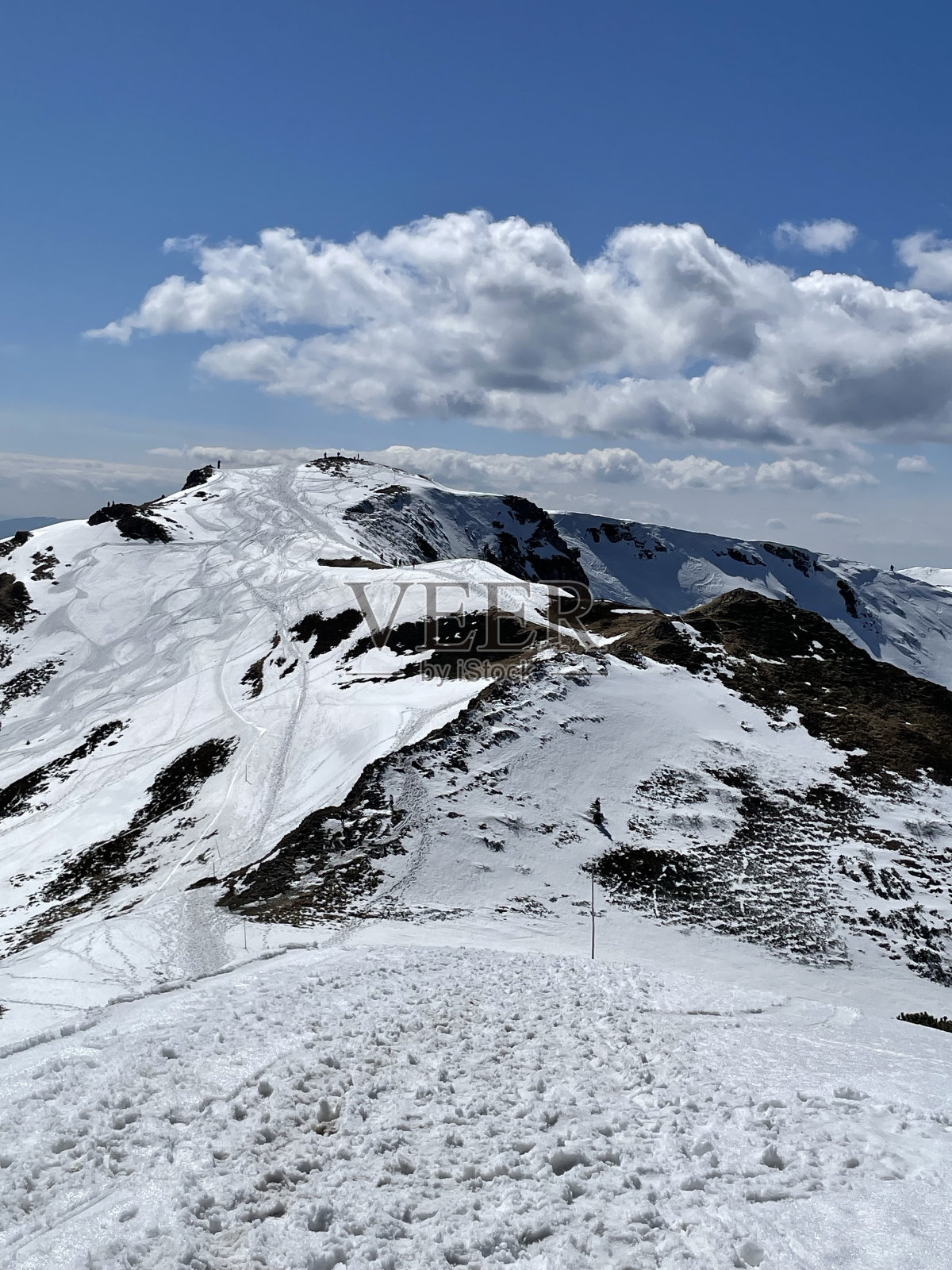 塔特拉斯山上的雪山照片摄影图片