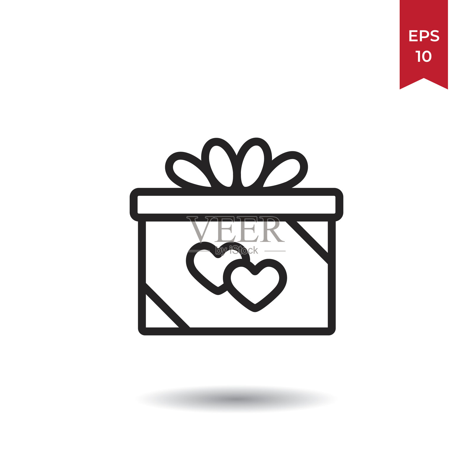 礼品盒图标插画图片素材