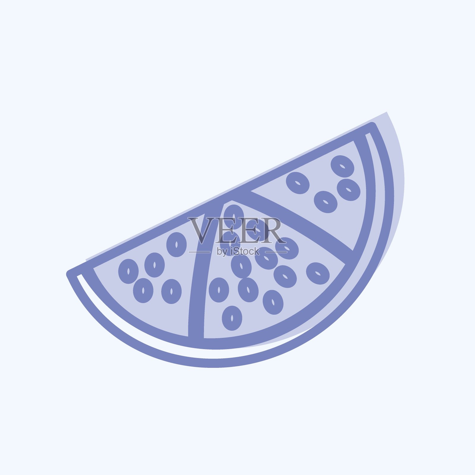 图标。适合水果和蔬菜的标志。两个音调的风格。简单的设计可编辑。设计模板向量插画图片素材