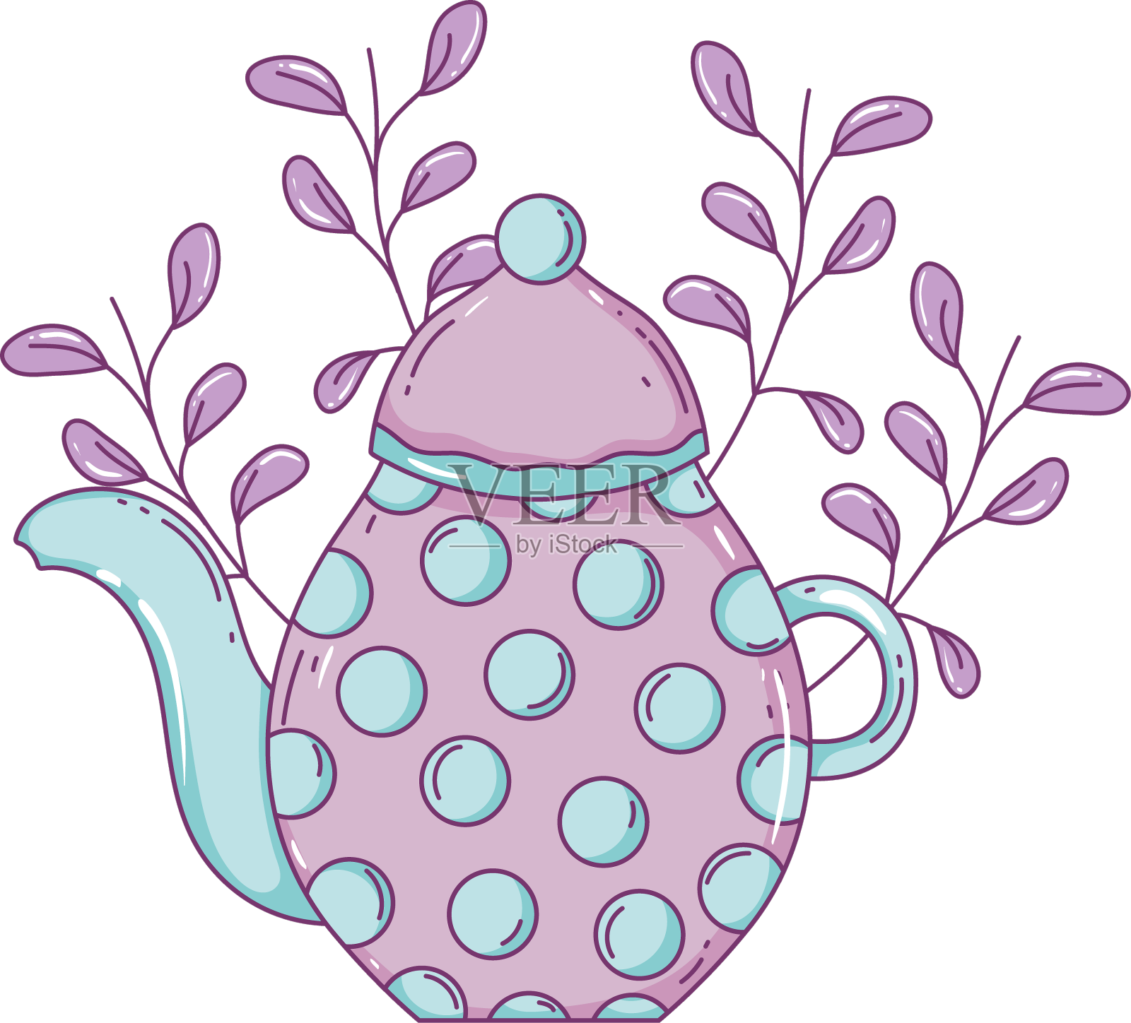 孤立咖啡壶设计设计元素图片