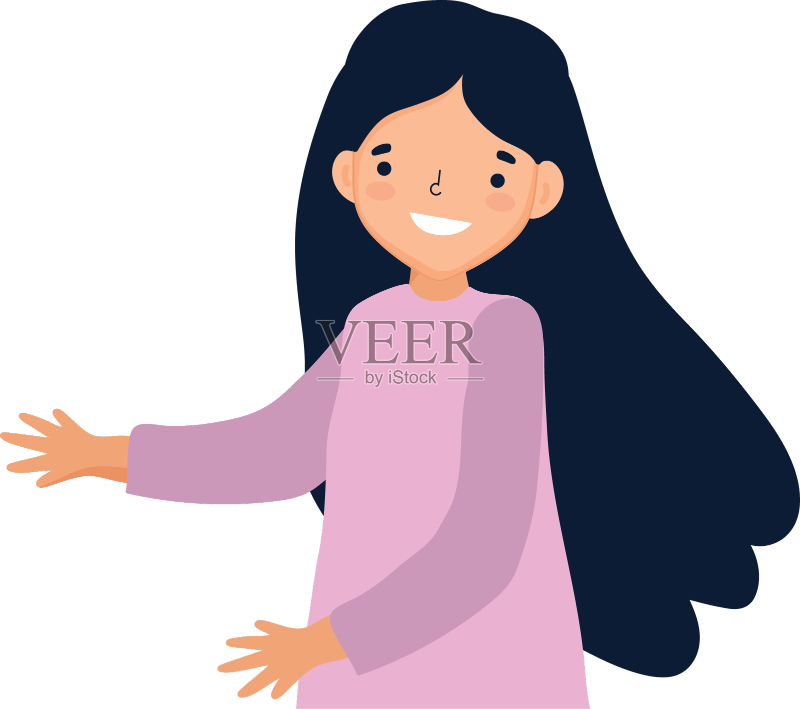 孤立的女性设计设计元素图片