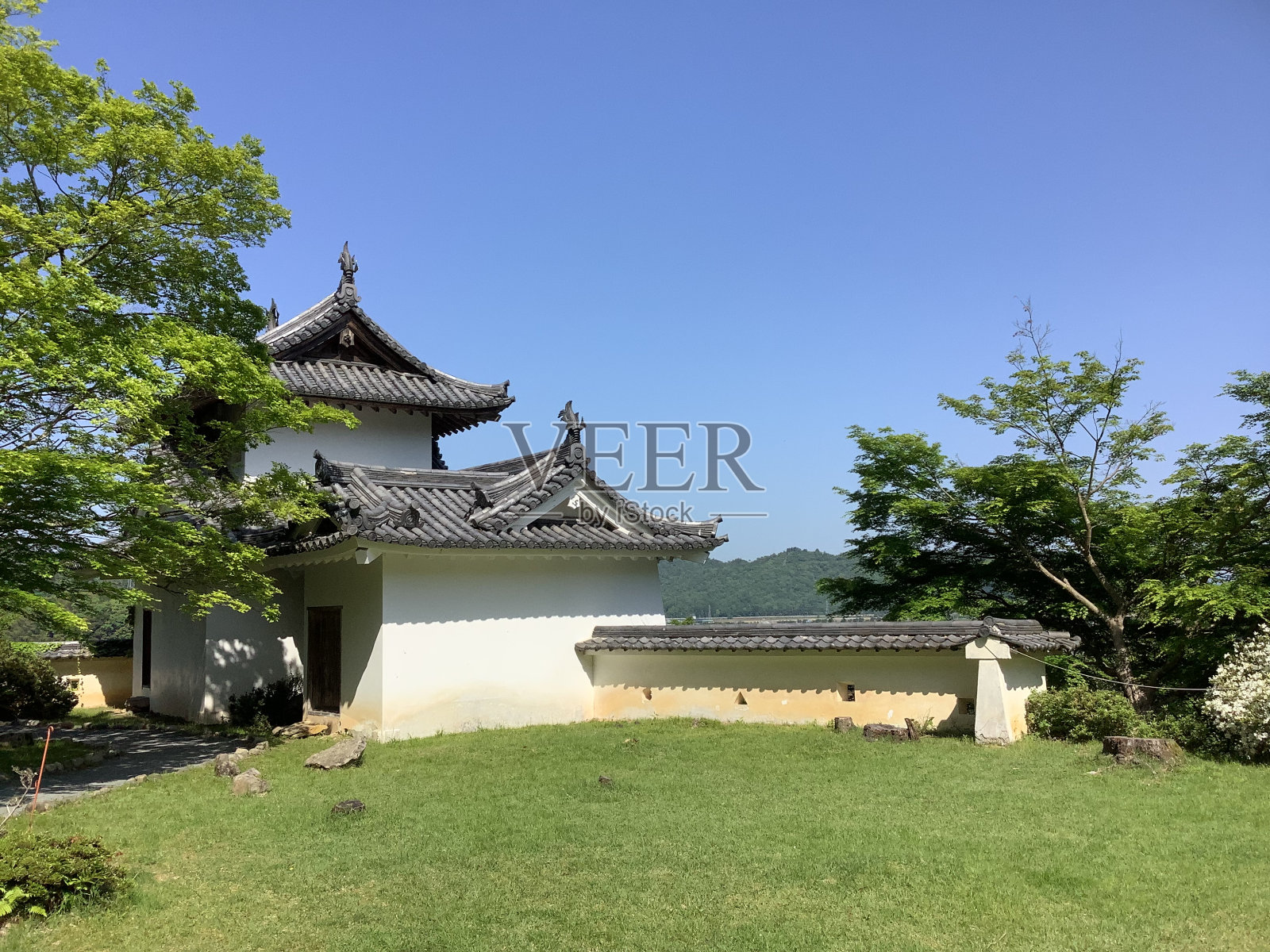 出石城遗址是一座山城遗址。照片摄影图片