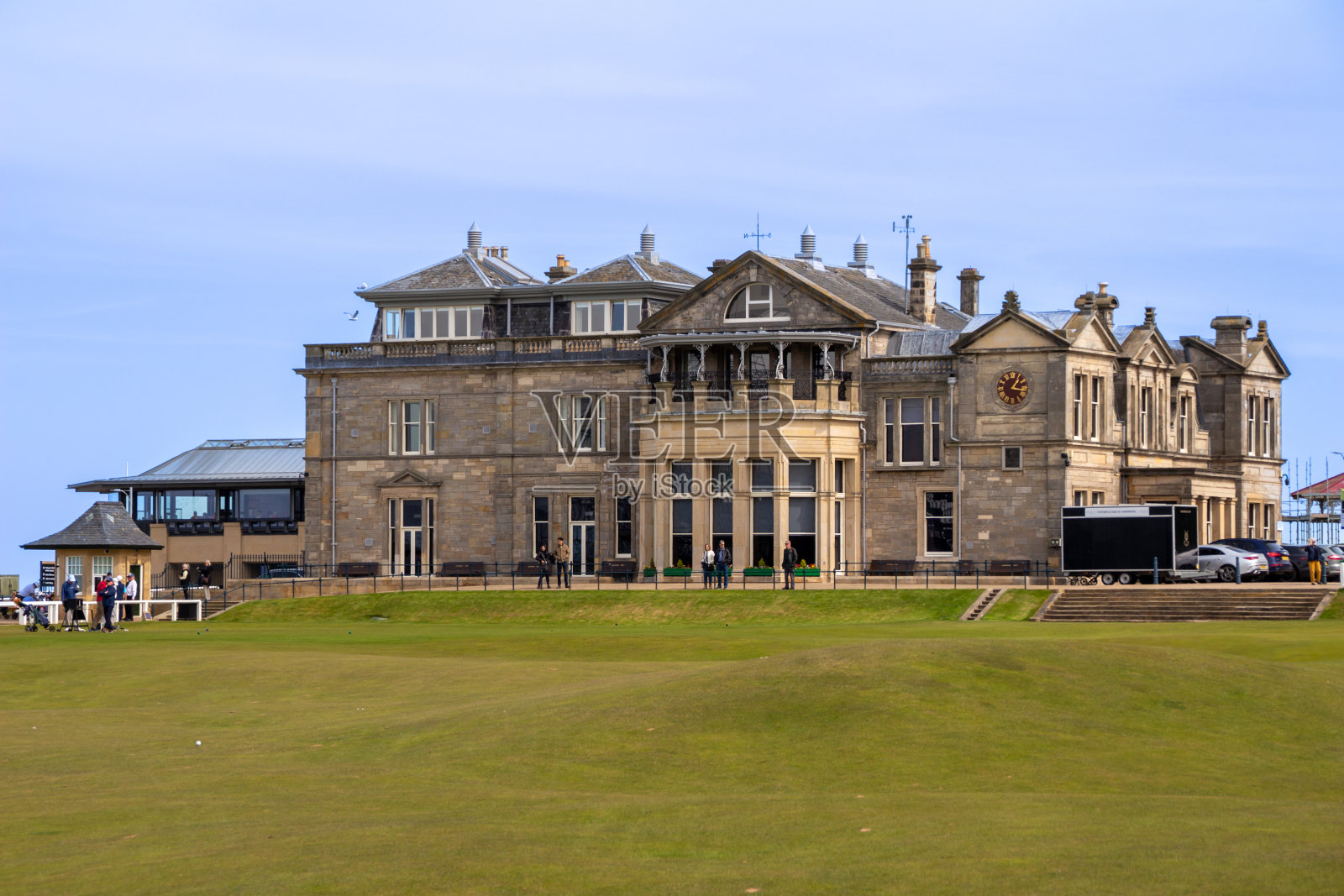 圣安德鲁斯的古老球场(大老太太)照片摄影图片