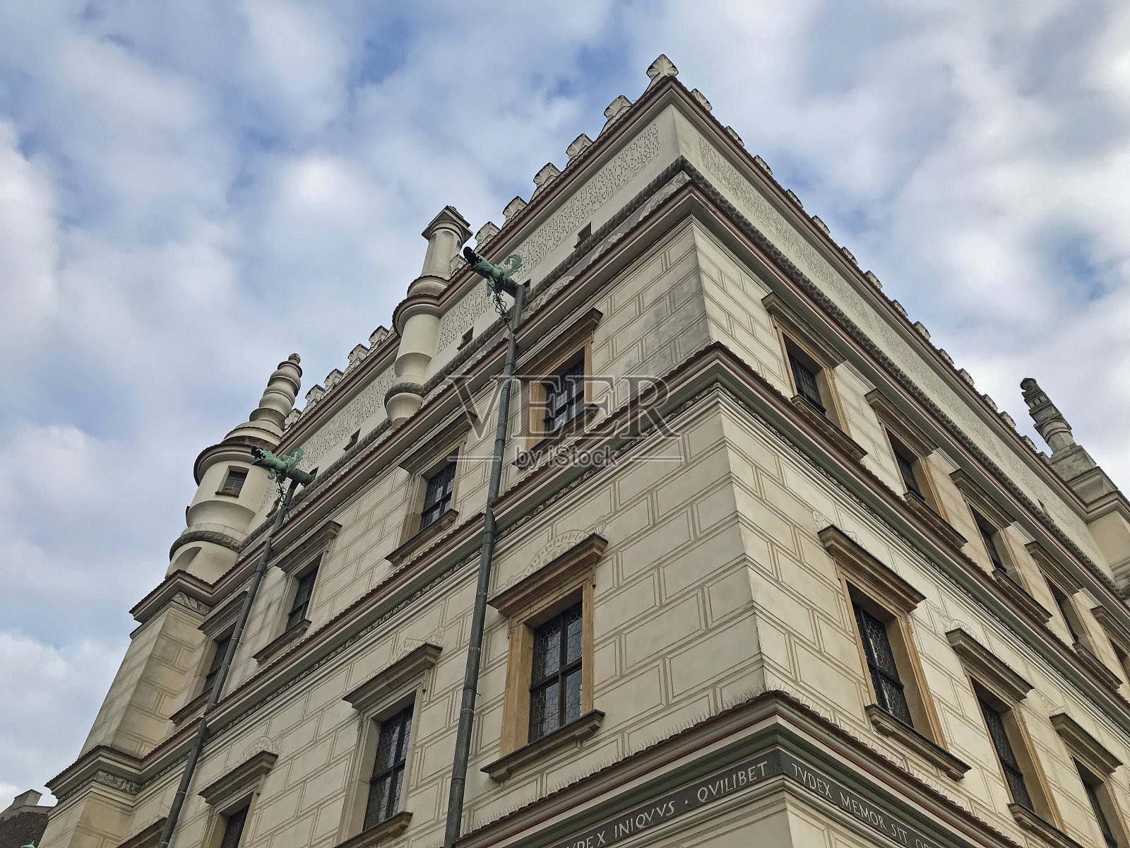 市政厅的角落处照片摄影图片