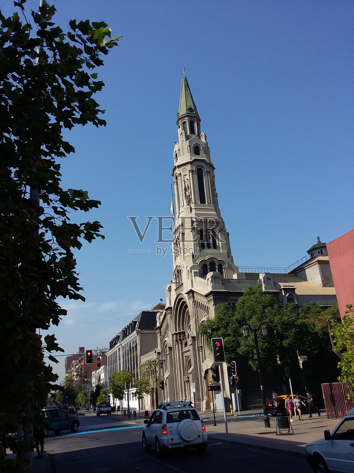 圣地亚哥的建筑。智利。照片摄影图片