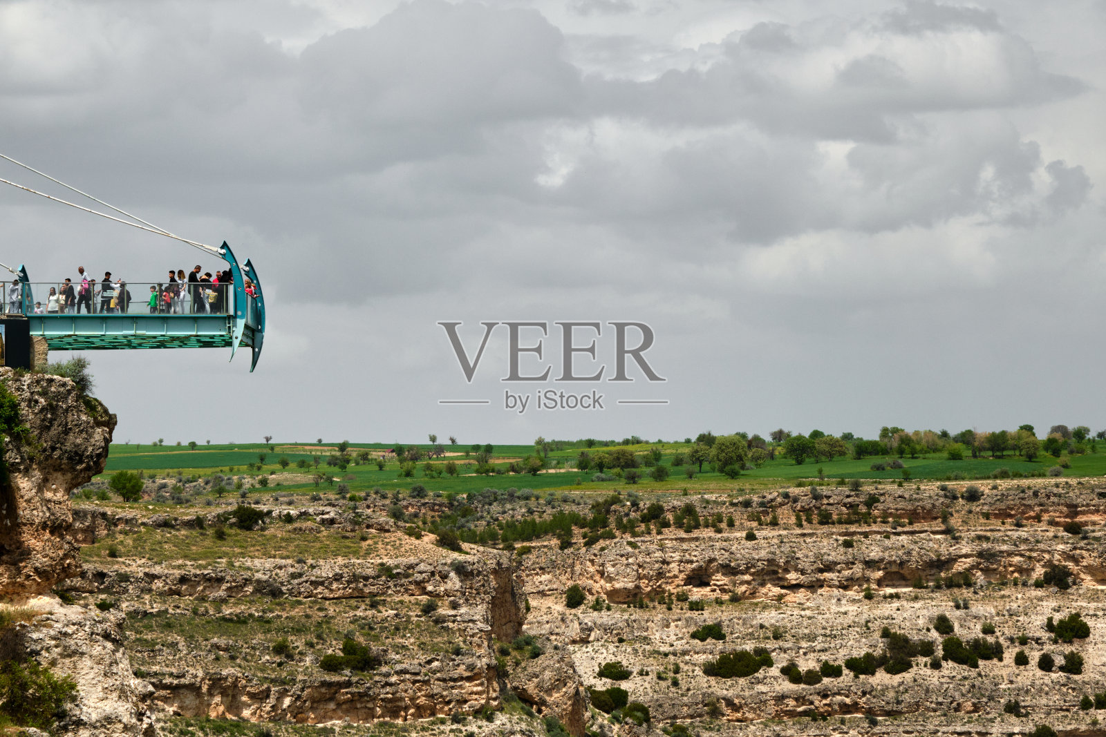 土耳其乌萨克乌鲁贝大峡谷的阳台照片摄影图片