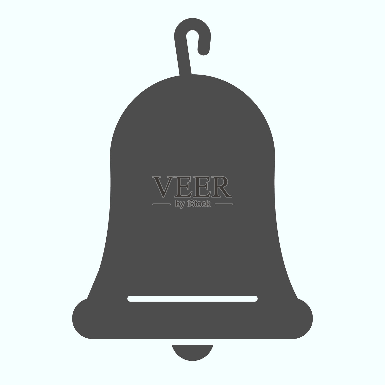 钟固体图标学校手铃图标素材