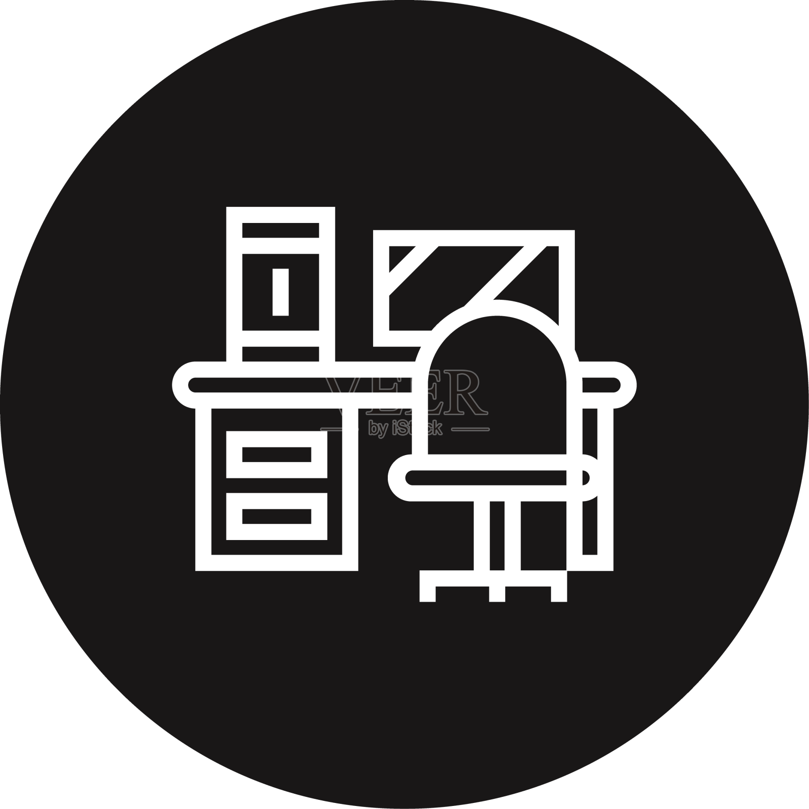 办公桌图标图标素材