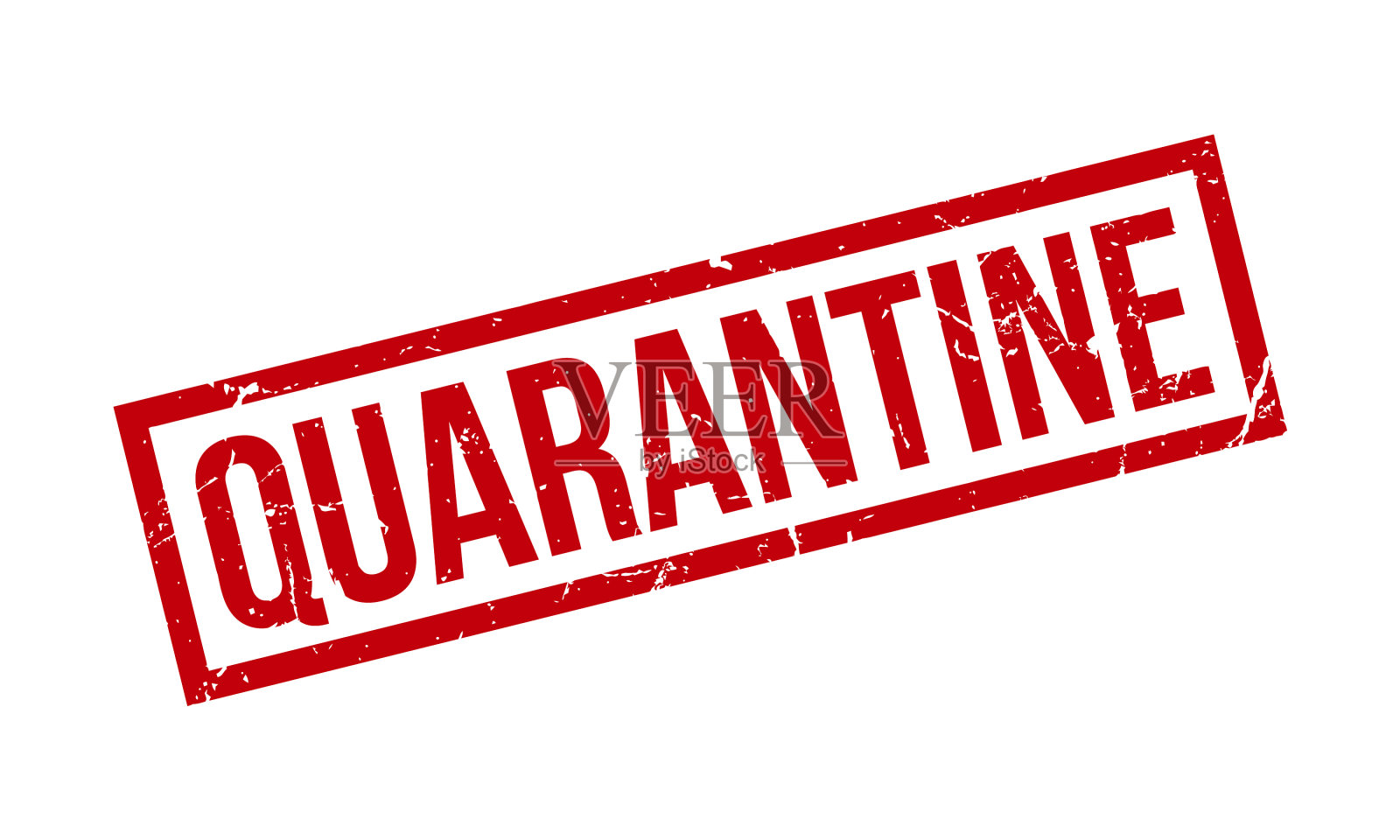 检疫橡皮章红色检疫橡皮设计元素图片