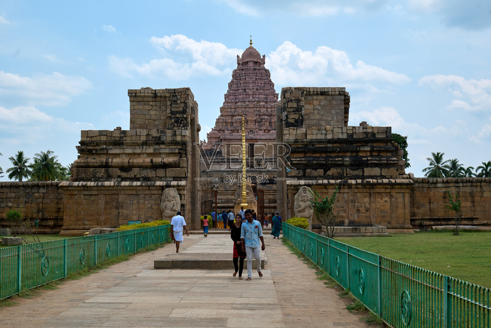 南印度恒河恭达乔拉普拉姆寺庙建筑照片摄影图片