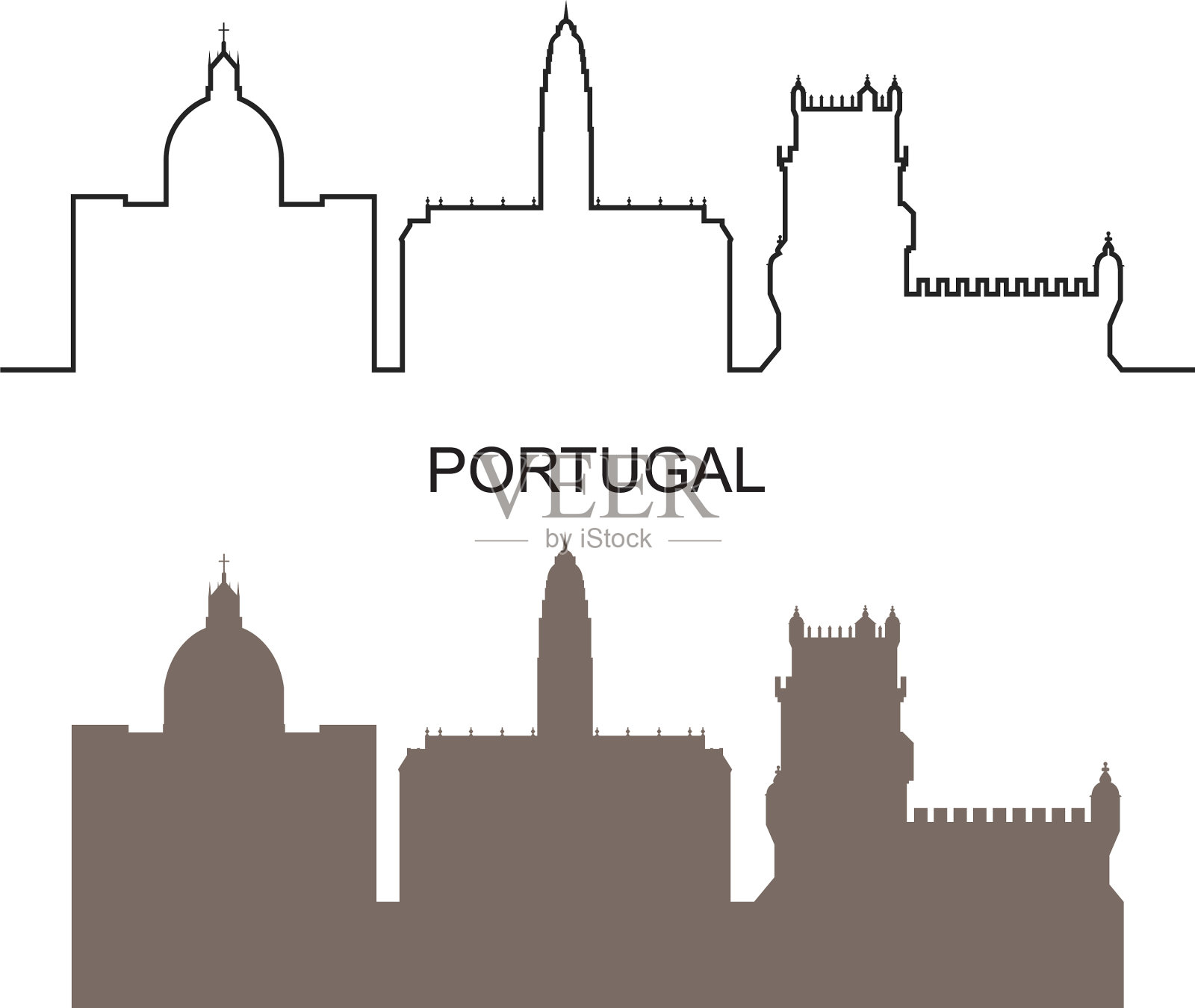 葡萄牙插画图片素材