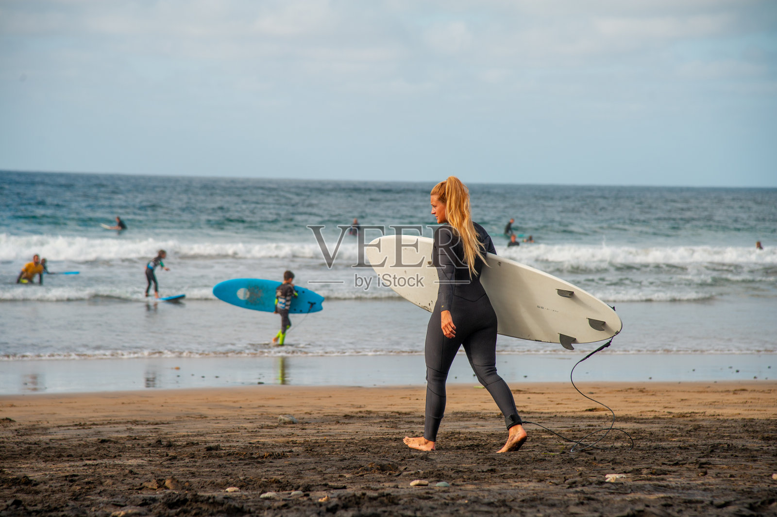 2022年2月17日拉斯坎特拉斯大金丝雀海滩照片摄影图片