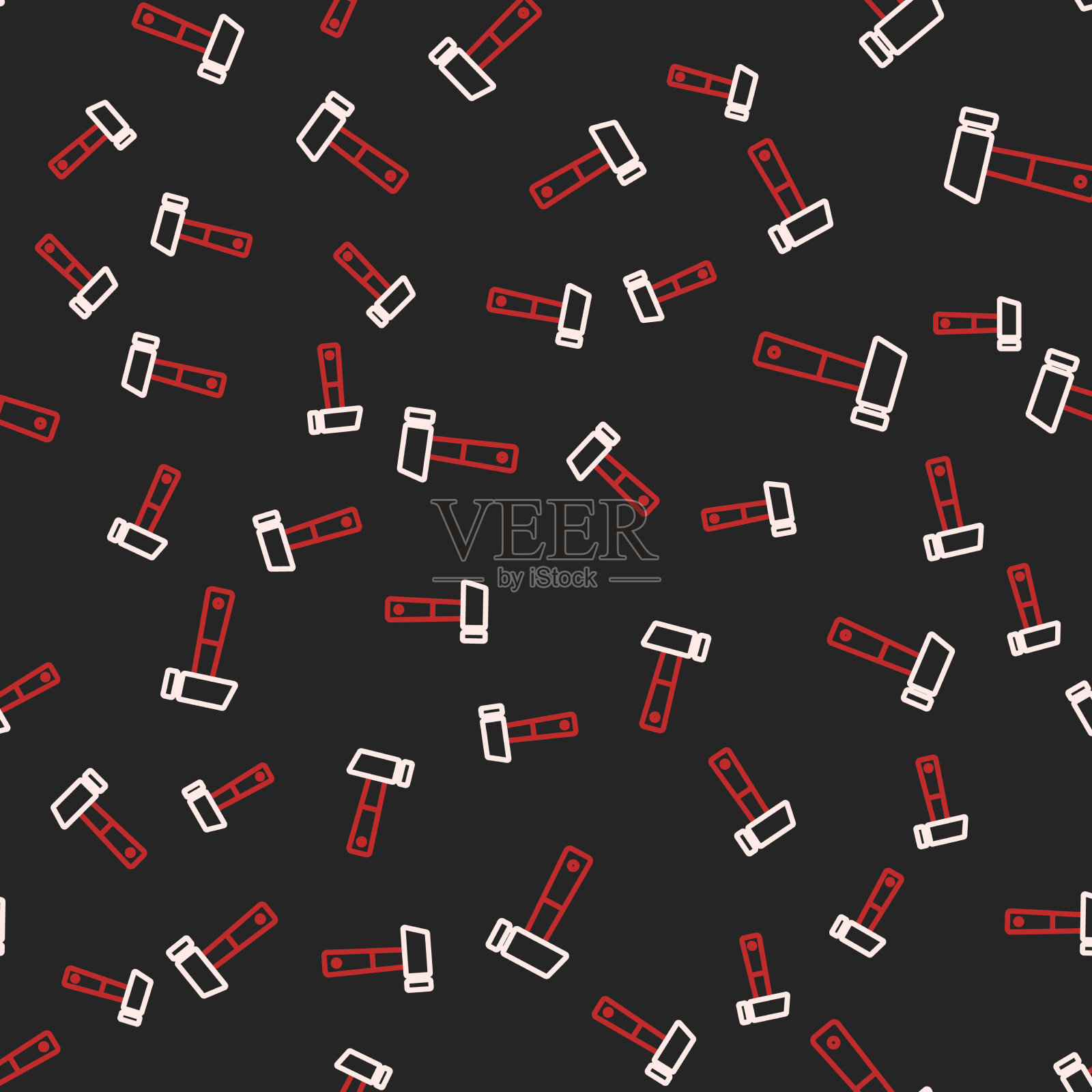 线锤图标隔离无缝图案上插画图片素材