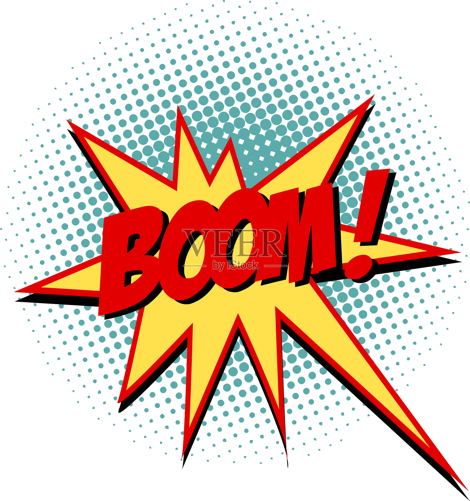 Boom漫画文字符号标志设计元素图片