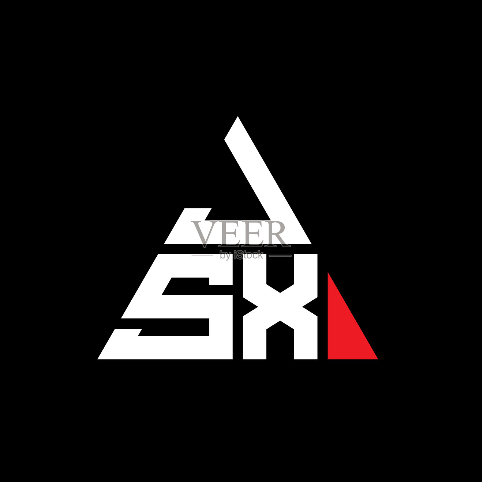 JSX三角形字母标志设计用三角形插画图片素材