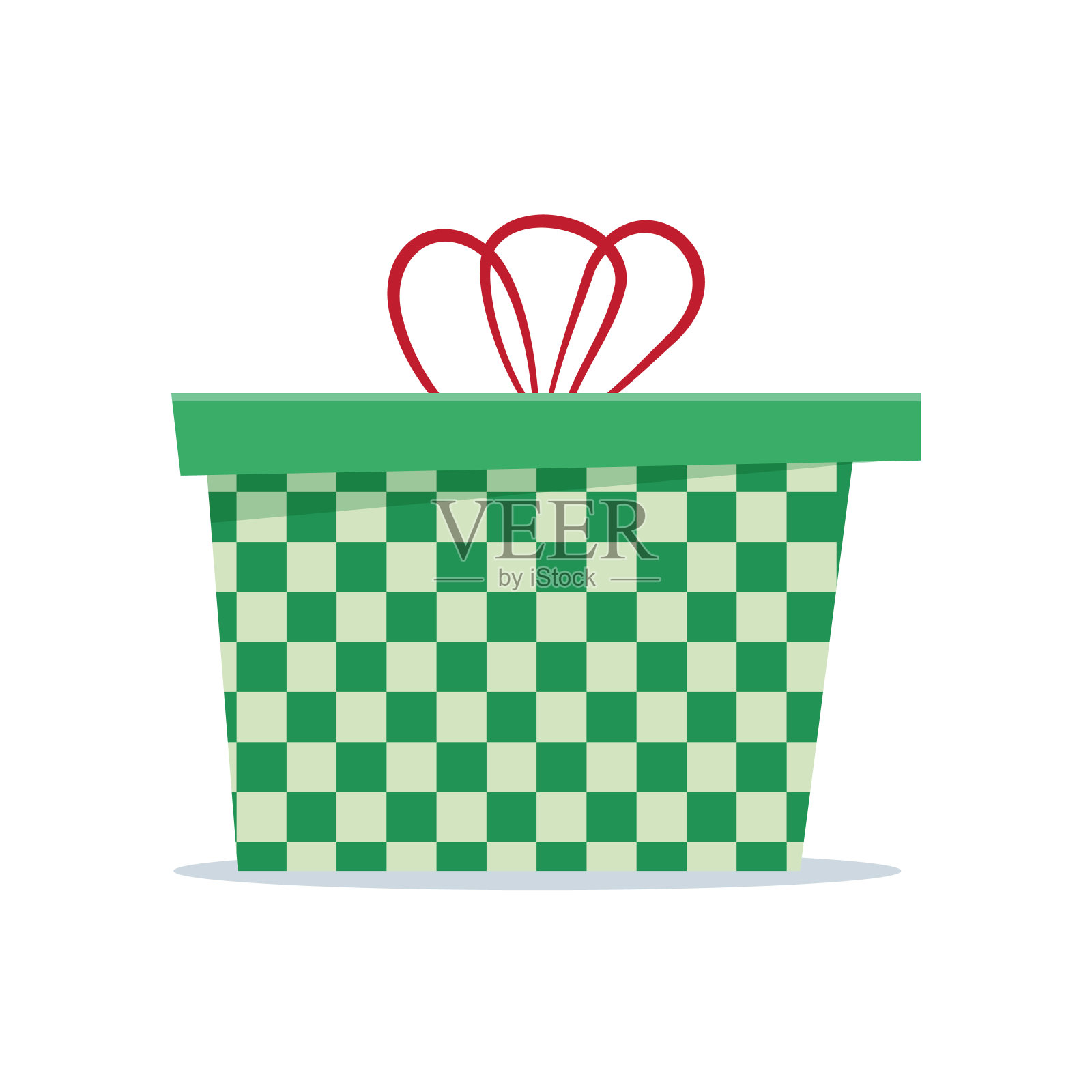 礼品盒，礼品孤立在白色。为生日，圣诞节募捐。插画图片素材