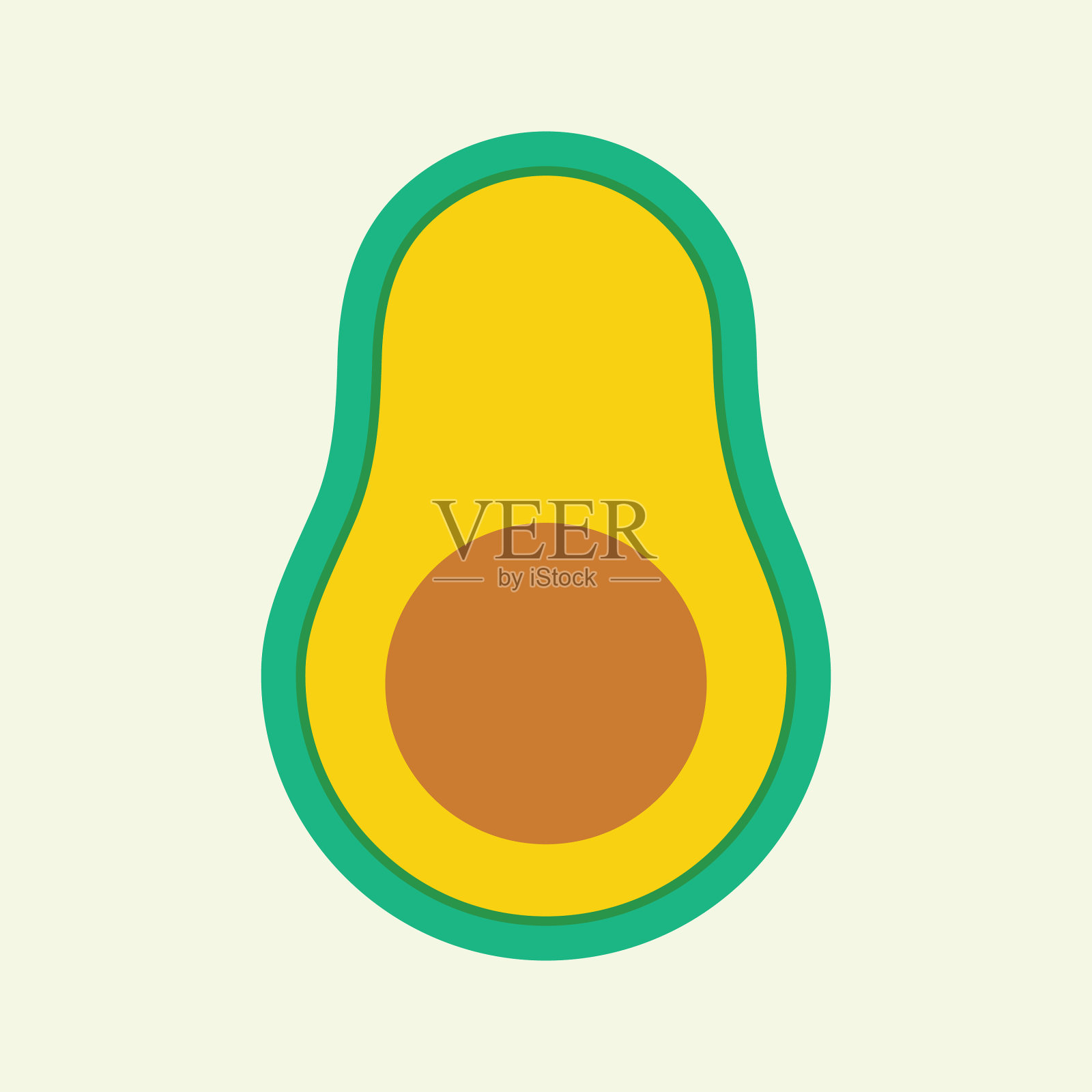 鳄梨插图插画图片素材