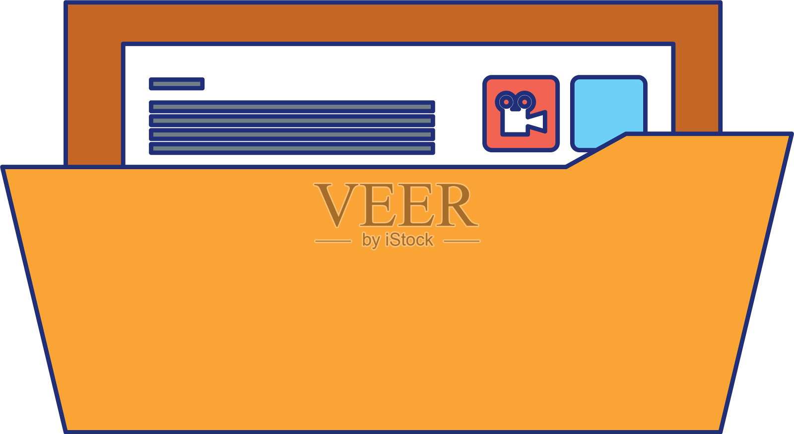 技术数字在线现代卡通插画图片素材