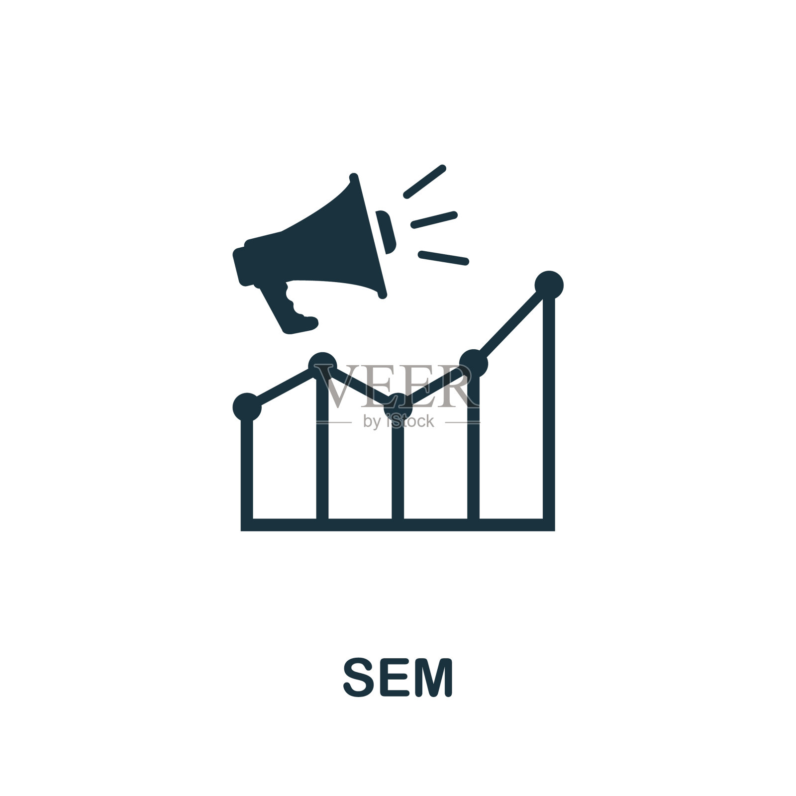 Sem图标简单的元素来自社区管理插画图片素材