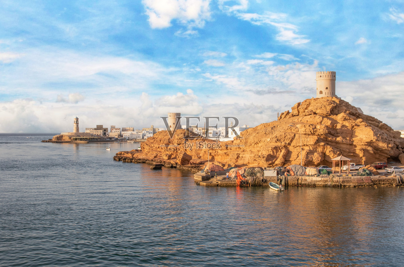 阿曼苏尔渔村照片摄影图片