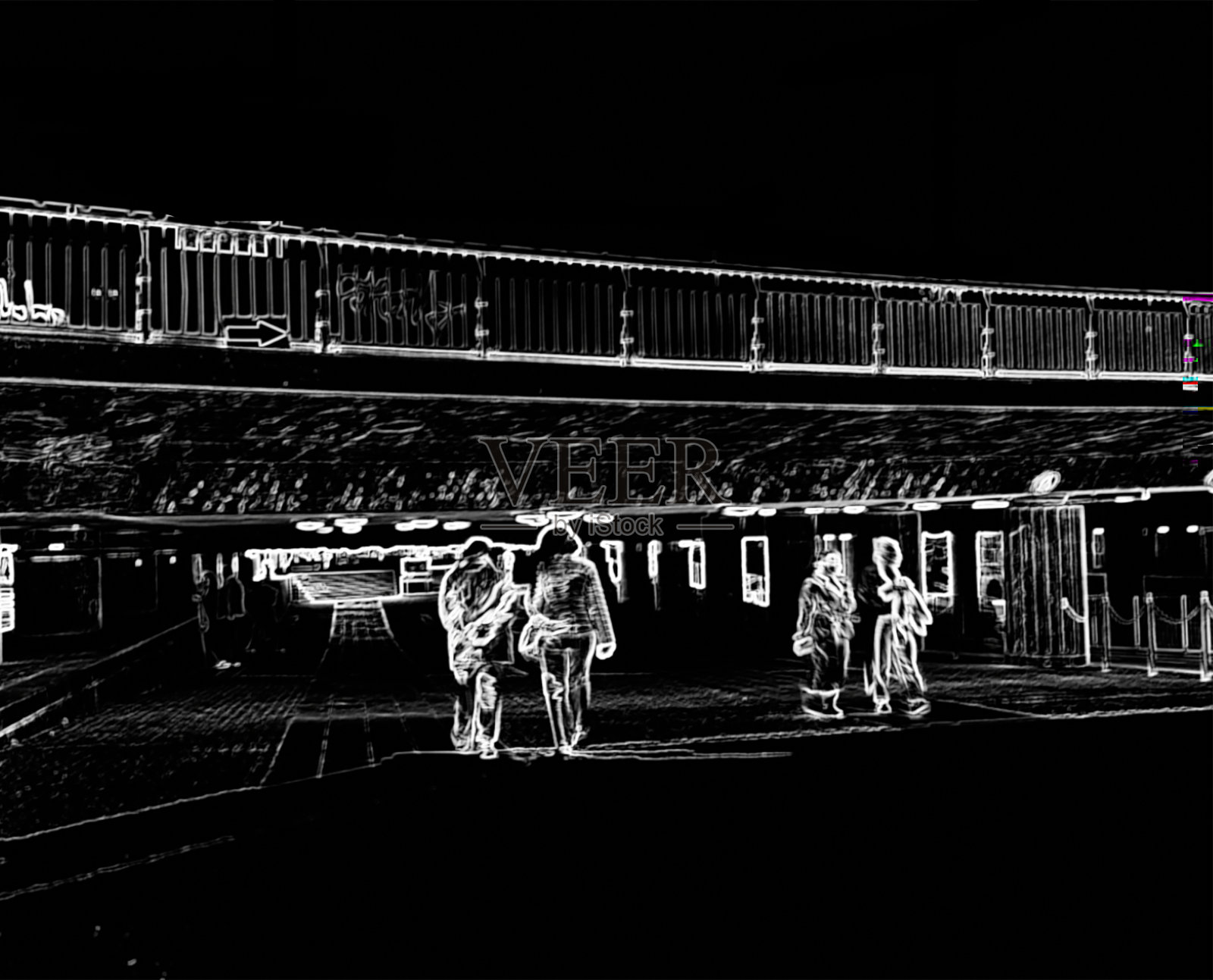 跟我一起进入黑夜照片摄影图片