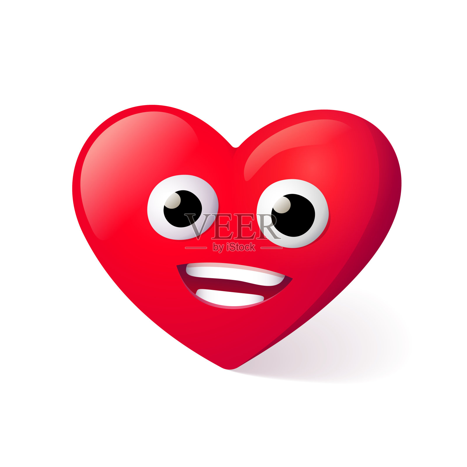 爱心表情符号插画图片素材