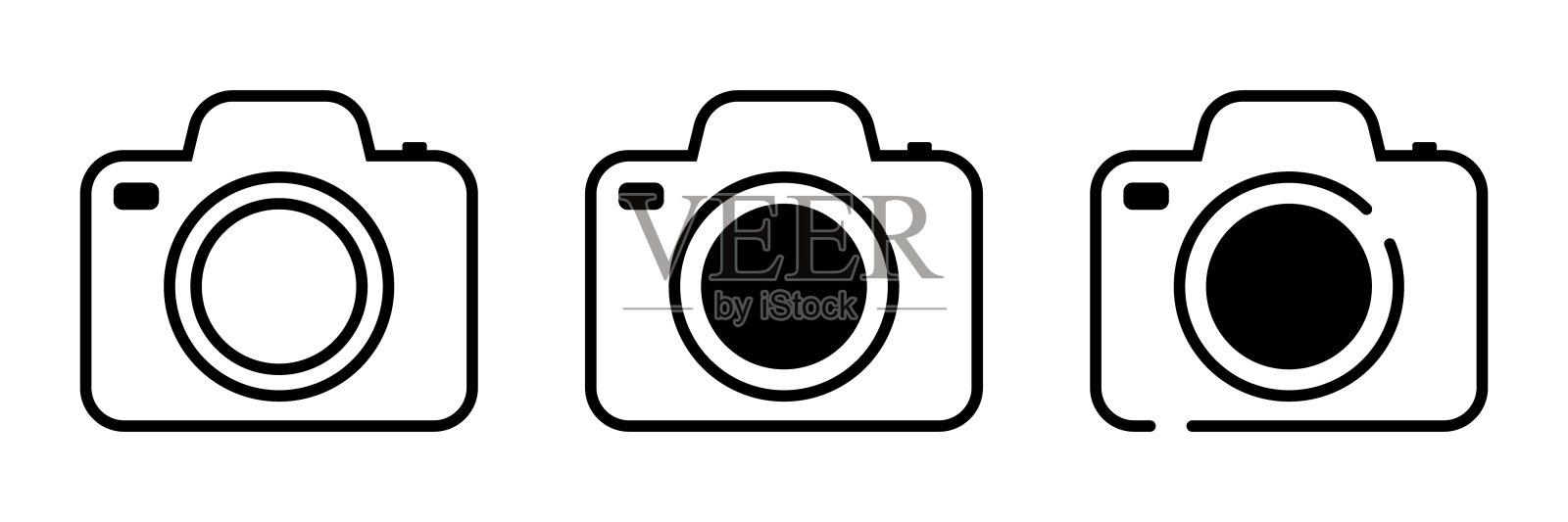 照片相机矢量图标孤立图标素材