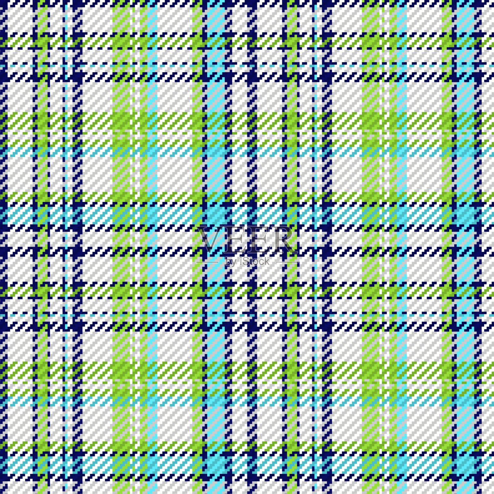 苏格兰格子无缝图案纹理插画图片素材