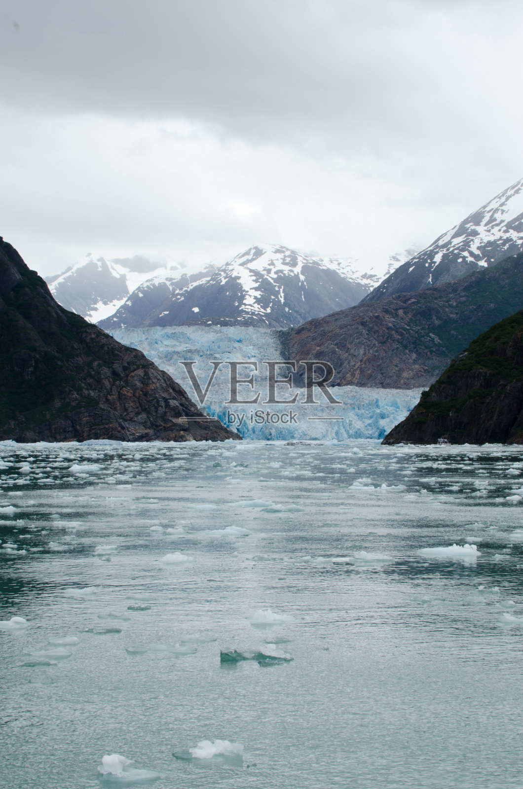 美丽的阿拉斯加冰川照片摄影图片