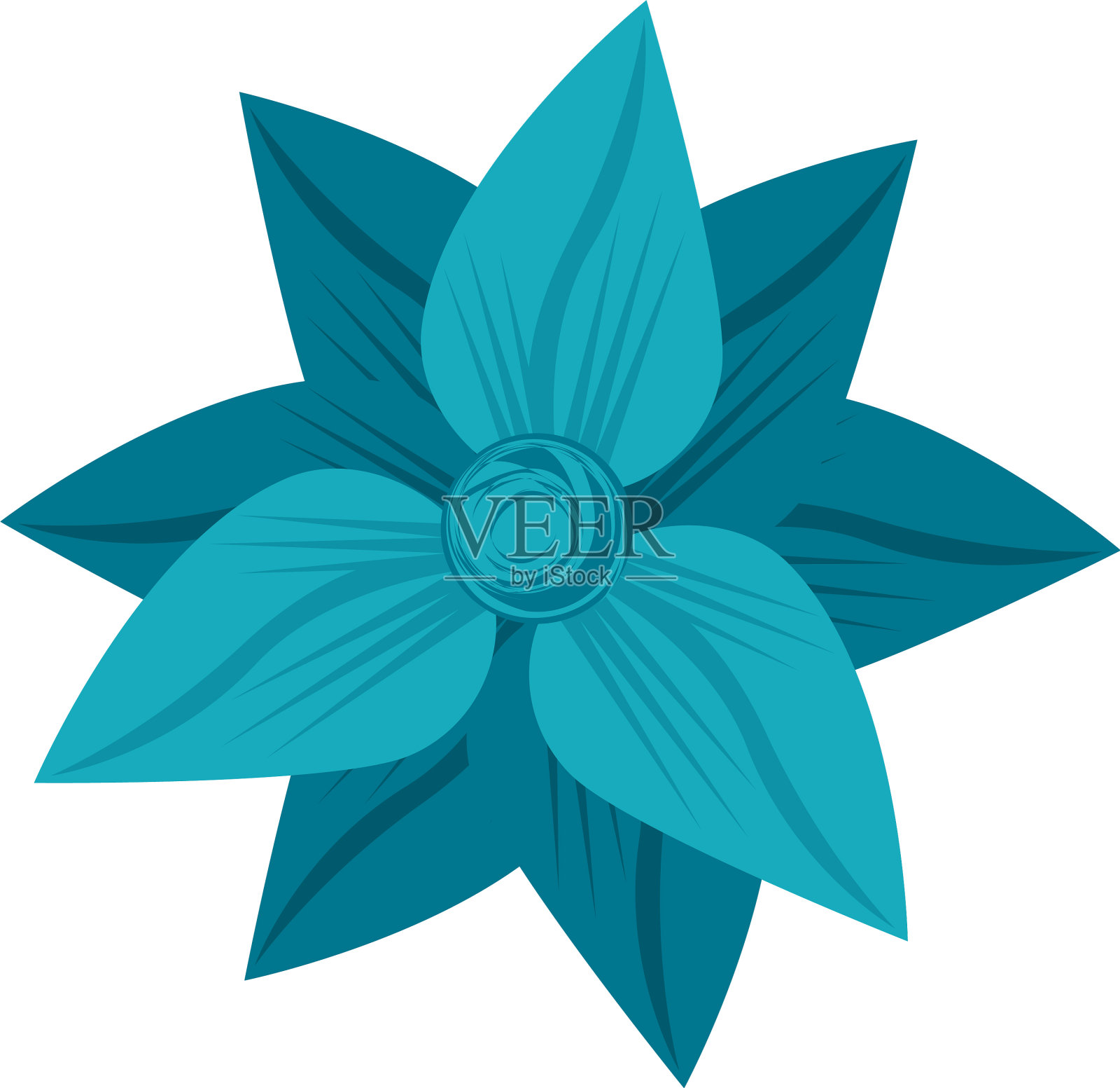 花卉热带春天花卉卡通插画图片素材