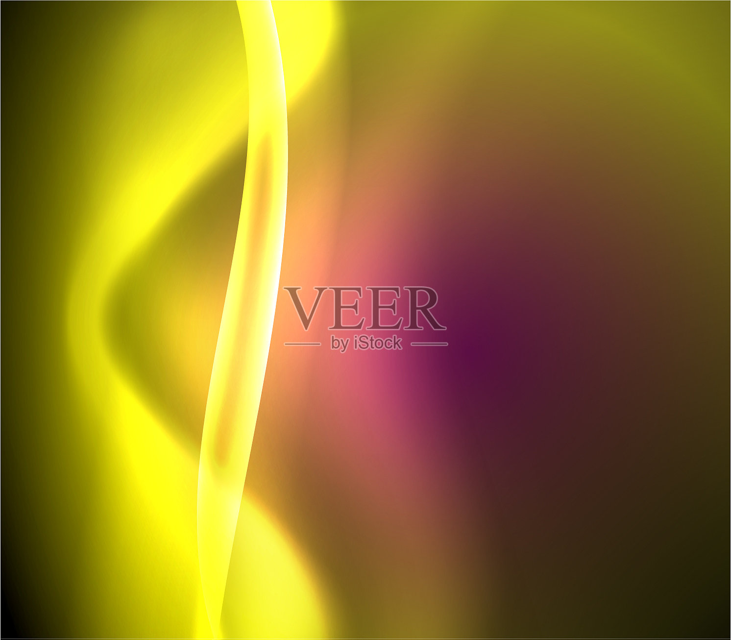 闪亮的颜色明亮的霓虹灯抽象波模板插画图片素材